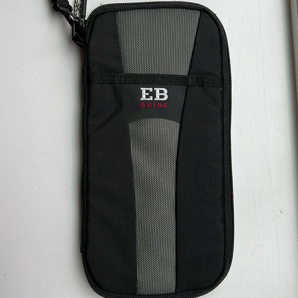 EB Guide Travel Case Tech Organizer Durable Zippered Pouch Modern Minimalist